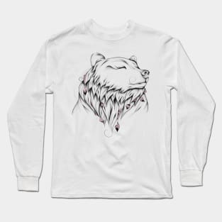 Poetic Bear Pink Long Sleeve T-Shirt